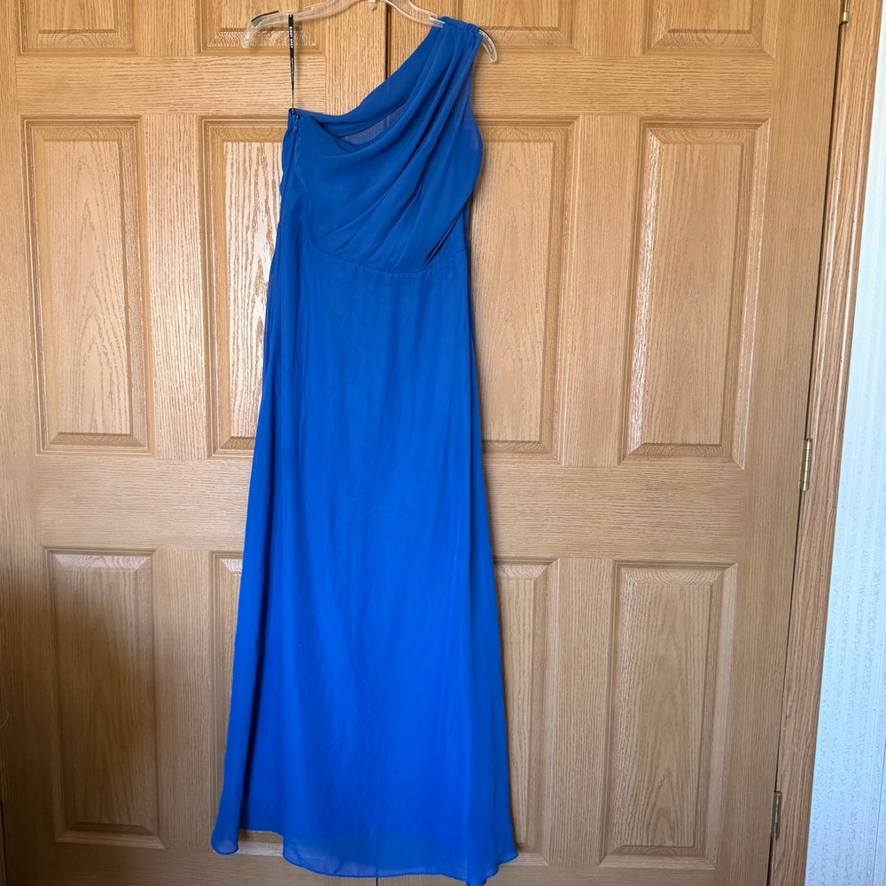 Birdy Grey Vibrant Blue One-Shoulder Dress